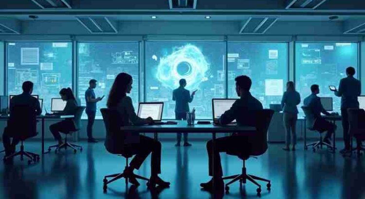 Harnessing AI in Advertising: Balancing Innovation and Trust, Concept art for illustrative purpose, tags: und - Monok